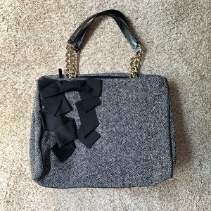 Tweed and Patent leather Kate spade bag